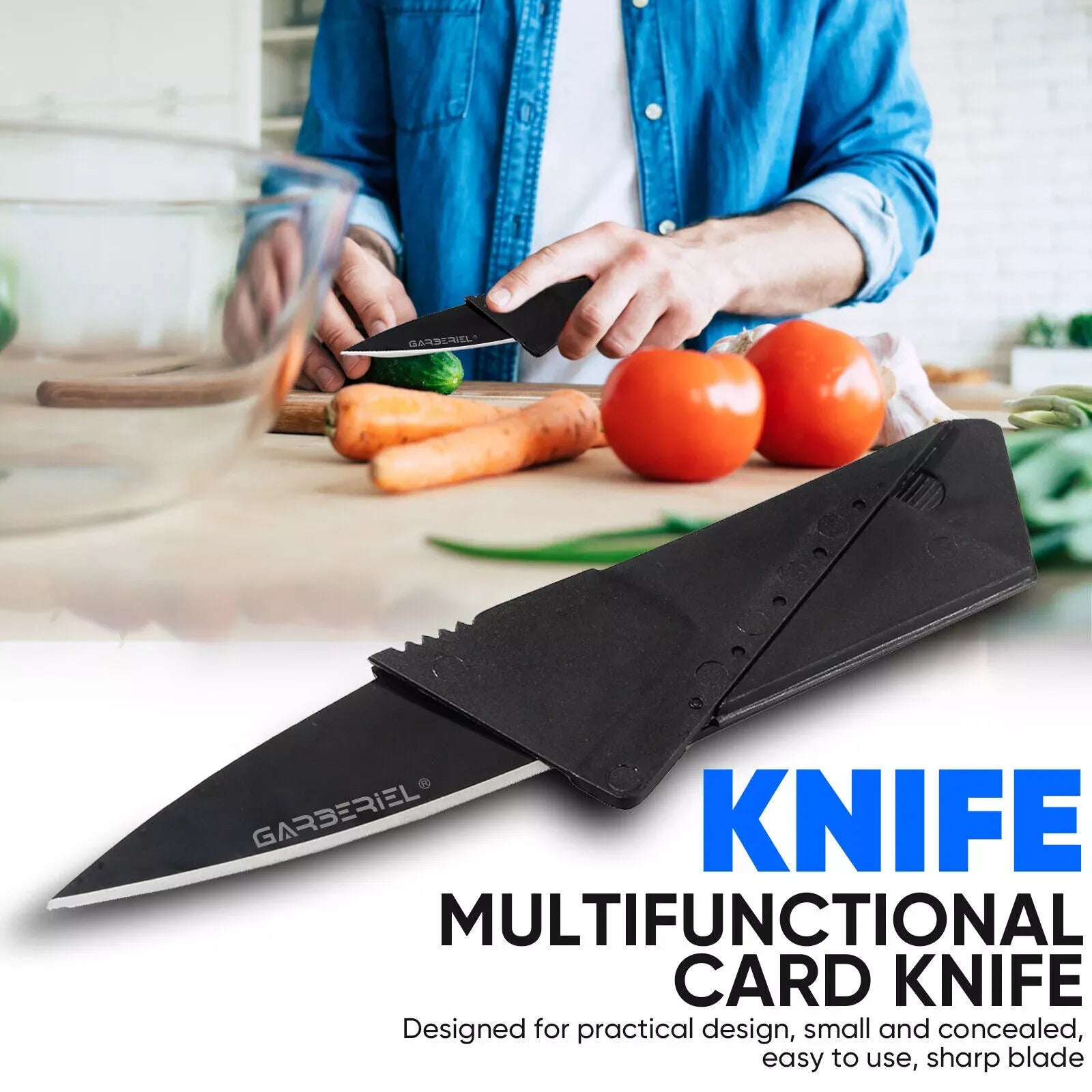 Card sharp Folding Credit Card Knife by Iain Sinclair