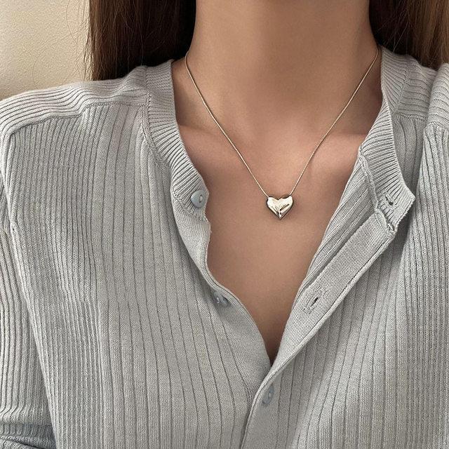 Heart Design Gold Plated Zircon Pendant