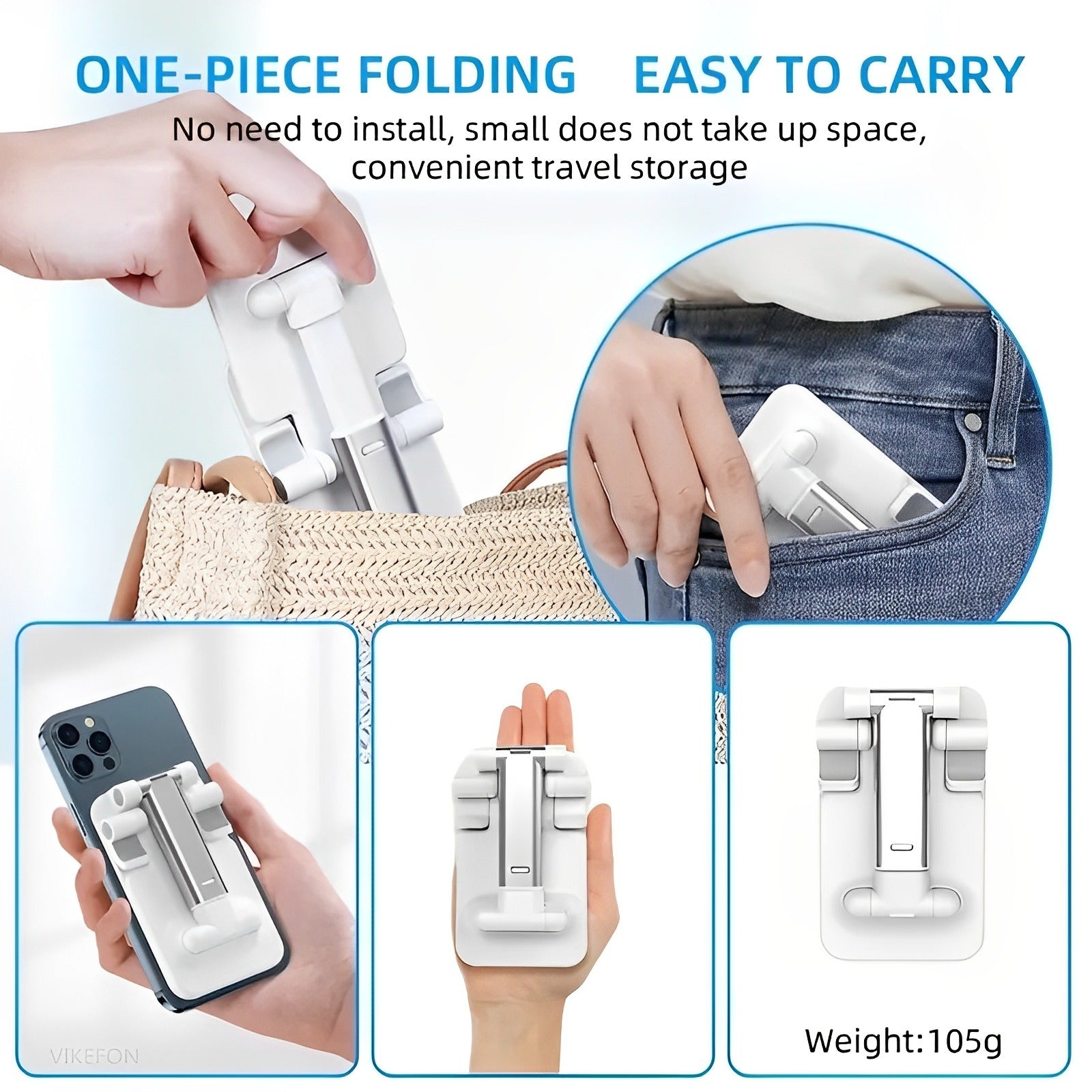 Foldable & Adjustable Mobile Phone And Tablet Stand
